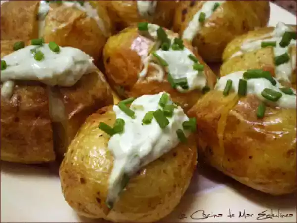 Receta Patatas con queso azul
