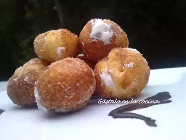 Receta Buñuelos de viento rellenos de nata
