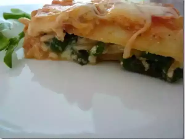 Receta Lasagna de queso ricota y espinaca