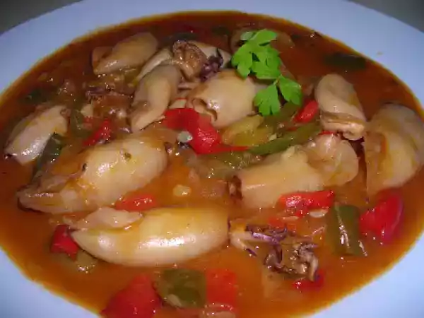 Receta Chipirones en salsa al wok