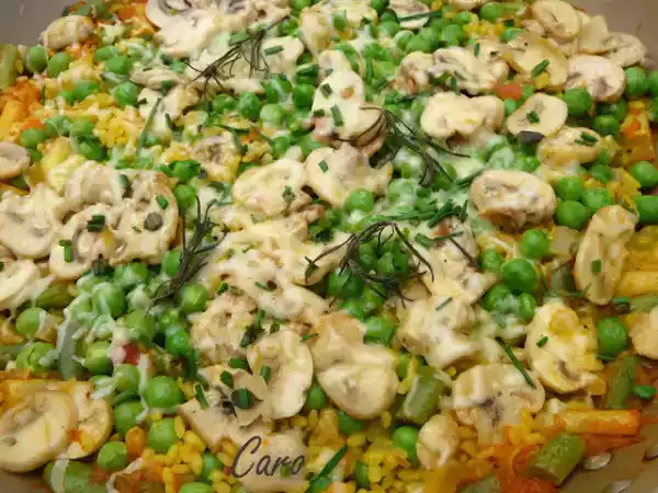 Receta Arroz con pollo...vegetariano!!!