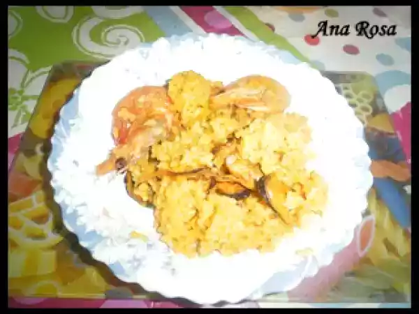Receta Arroz con mejillones y langostinos (fc)