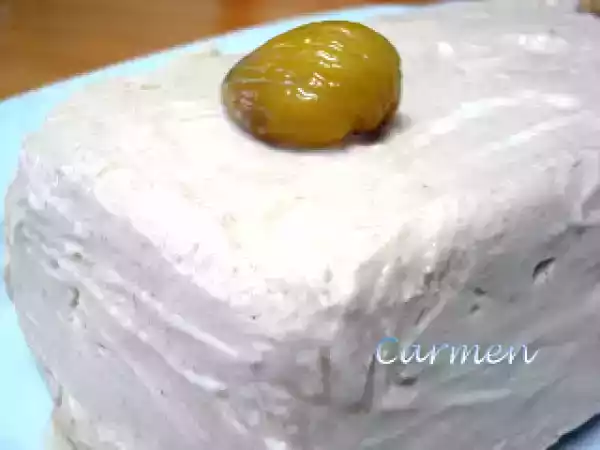 Receta Semifrio de castañas