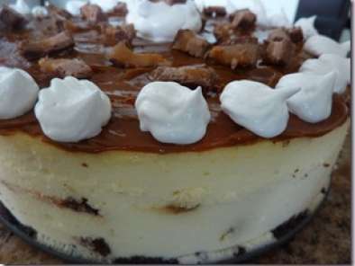 Receta Cheesecake de milky way