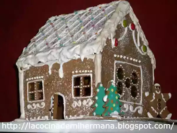 Receta Casita de galleta de navidad