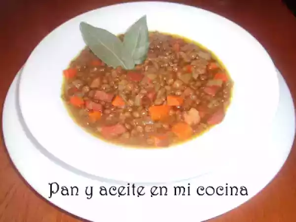 Receta Lentejas al curry