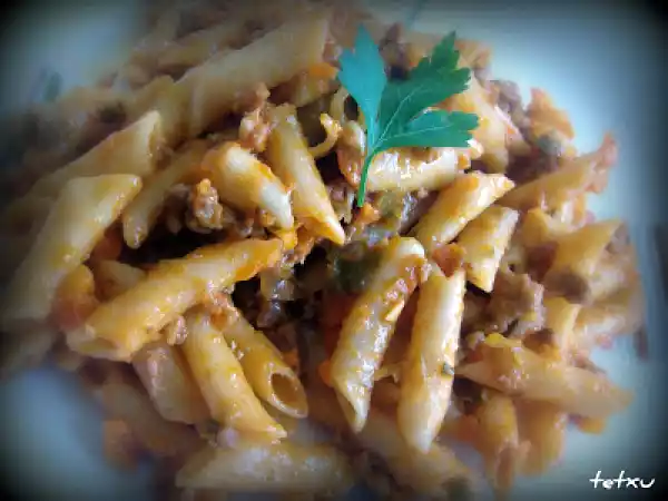 Receta Macarrones en salsa boloñesa (fussioncook)