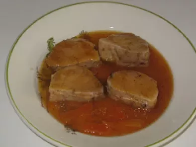 Receta Solomillo de cerdo con salsa de albaricoque