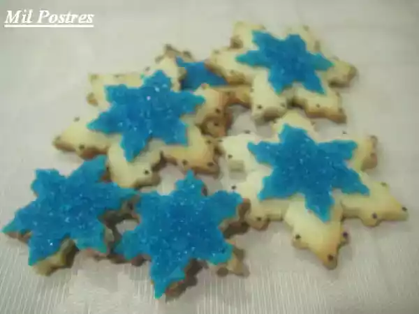 Receta Galletas decoradas de navidad ii, copos de nieve