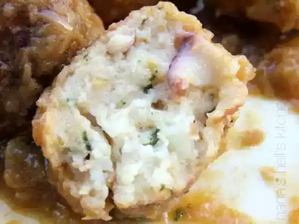 Receta Albóndigas de sepia en salsa