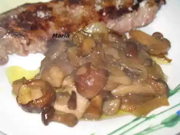 Receta Falda de ternera con surtido de setas al pedro jiménez