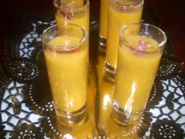 Receta Chupitos de calabaza con jamón