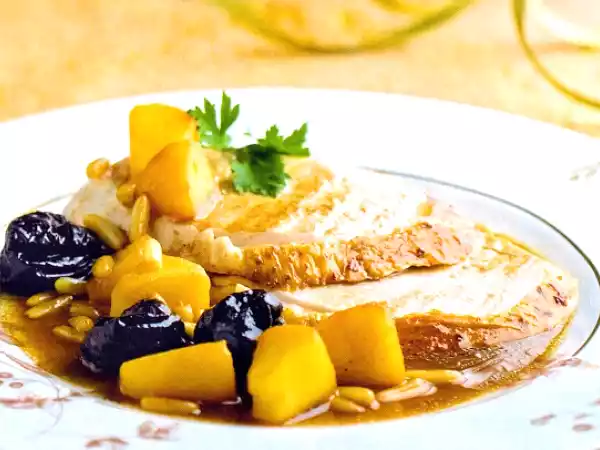 Receta Pavo con manzanas