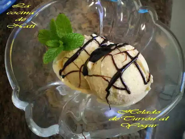 Receta Helado de turrón al yogur