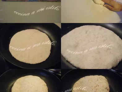 Receta Pan arabe(otra version del pan pita) paso a paso