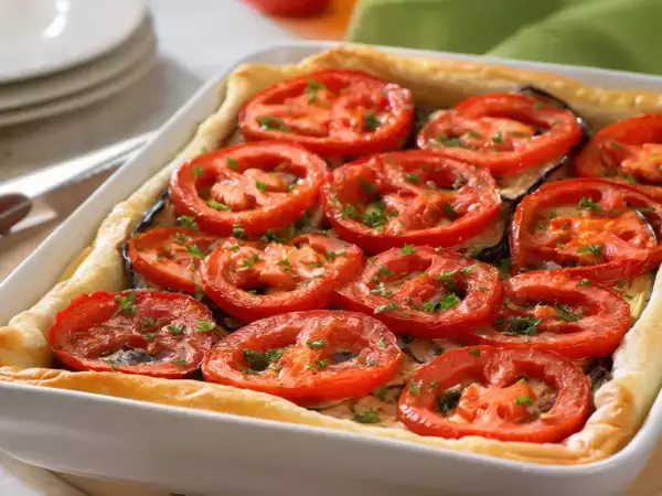 Receta Tarta de hortalizas con queso de cabra