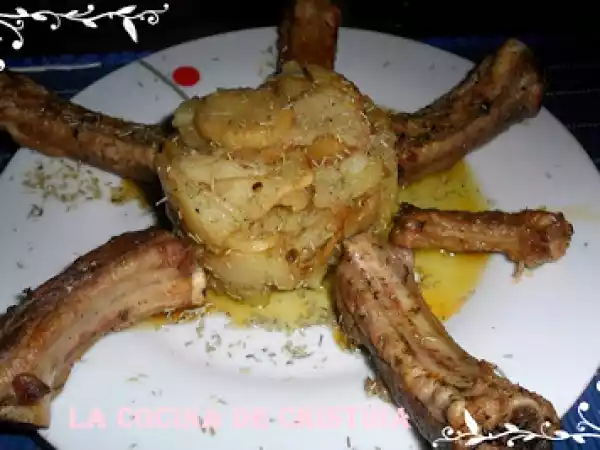 Receta Costilla y patatas al cava