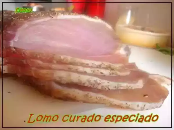 Receta Lomo curado especiado