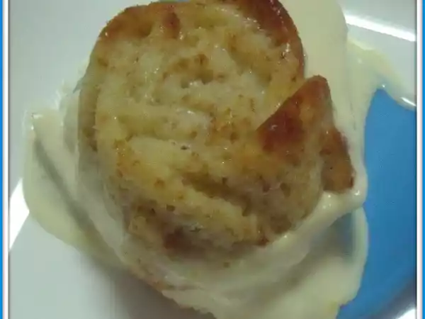 Receta Bizcocho con natillas de manzana