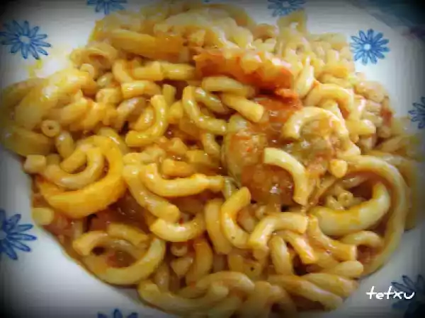 Receta Fideua con calamares y langostinos (fussioncook)