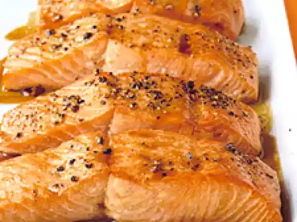 Receta Salmón glaseado a la soja (salmón ford)