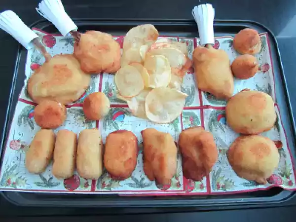 Receta Chuletas de cordero y huevos a la bechamel