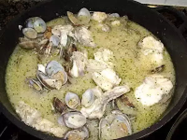 Receta Rap amb cloïses