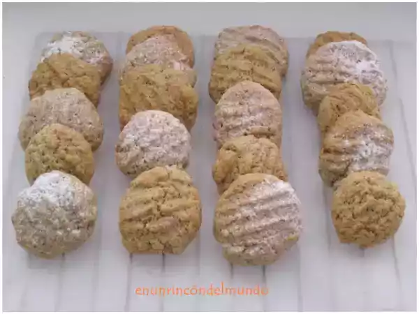 Receta Galletas de vainilla y nueces