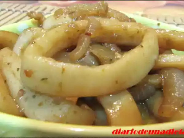 Receta Anillas de calamar al pedro ximénez