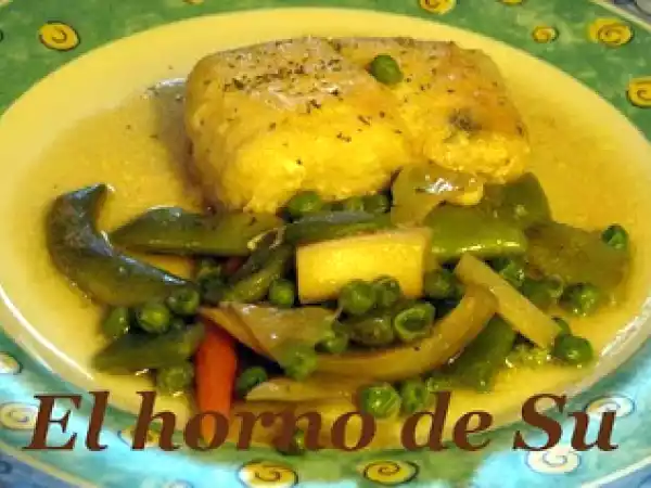 Receta Merluza a la jardinera
