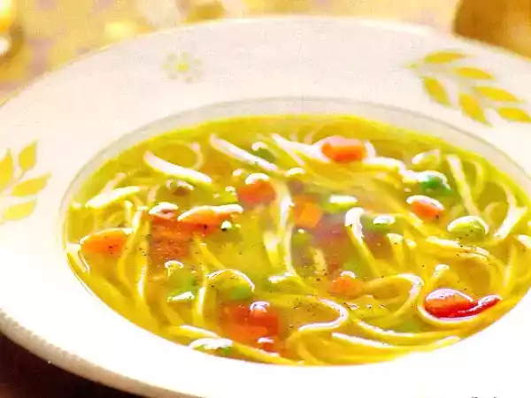 Receta Sopa de pasta y verduras