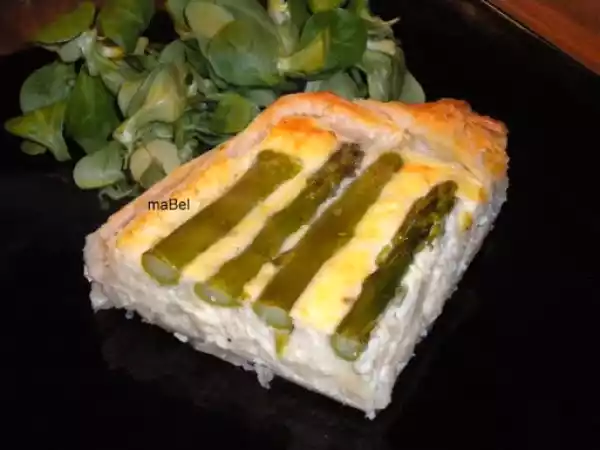 Receta Tarta de esparragos de jamie oliver