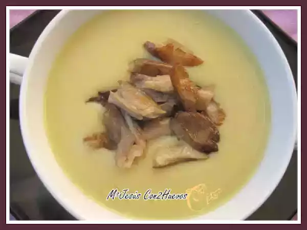 Receta Crema de alcachofas con setas