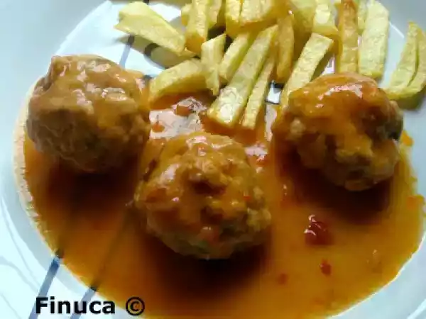 Receta Albóndigas con salsa de verduras del cocido