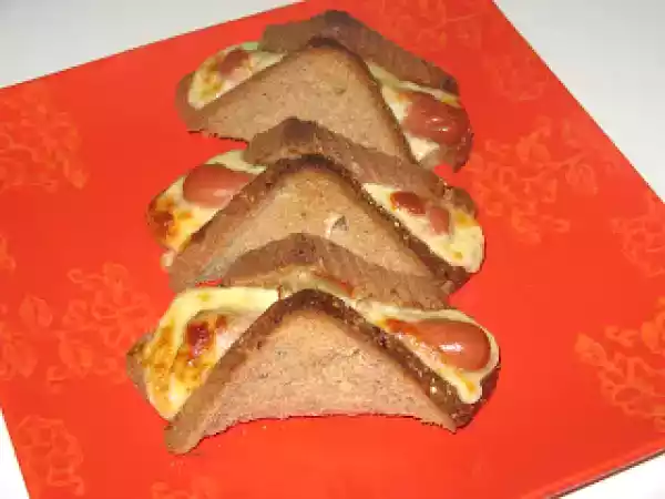Receta Perritos calientes con pan de molde