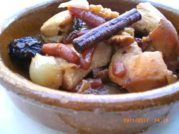 Receta Pollo a la marroquí