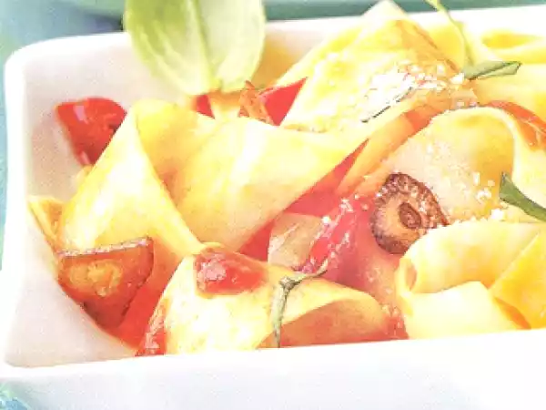 Receta Pappardelle a l´arrabiata