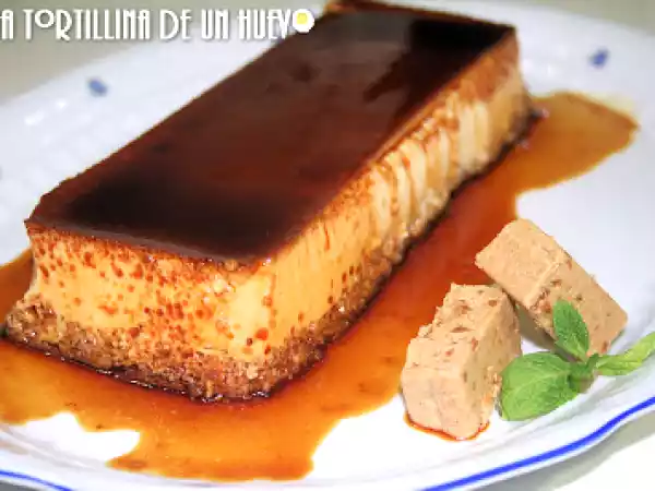 Receta Flan de turrón de jijona
