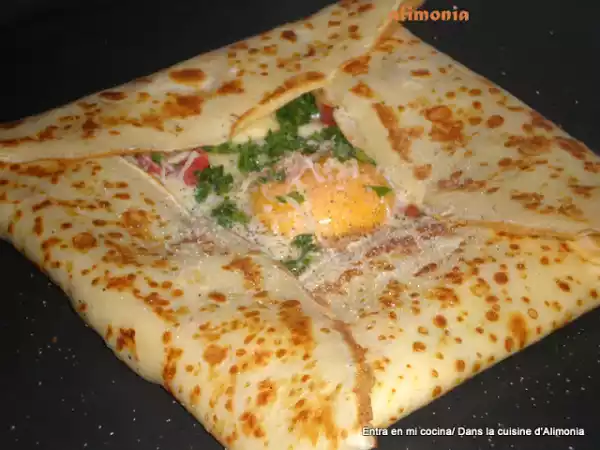 Receta Crepes curry