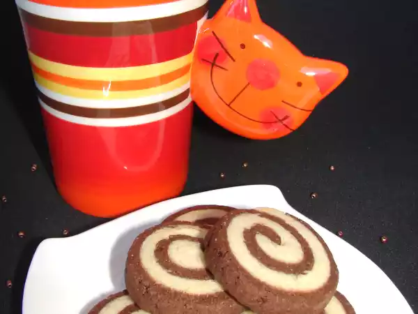 Receta Pastas espirales sucrée de vainilla y chocolate