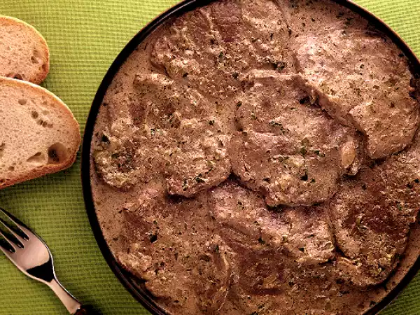 Receta Buey stroganoff