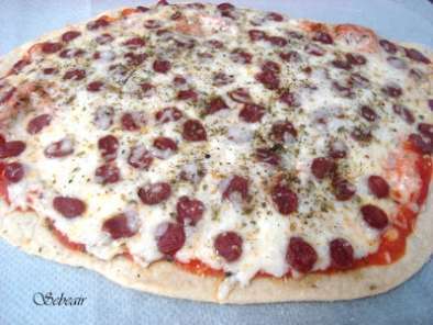 Receta Pizza de longaniza de pascua aventin