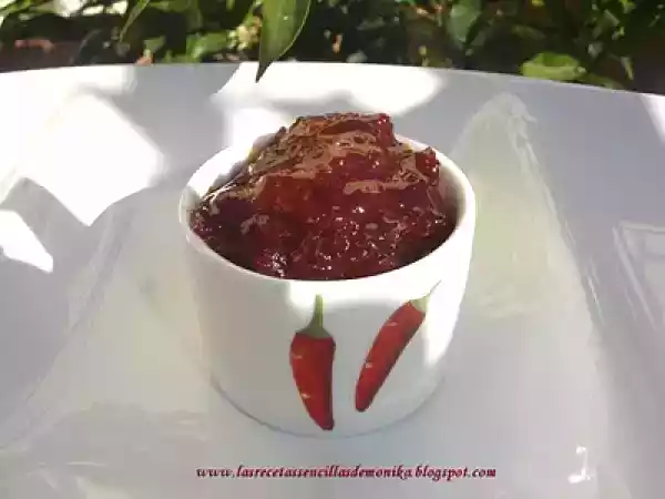 Receta Pimientos confitados o confitura de pimientos