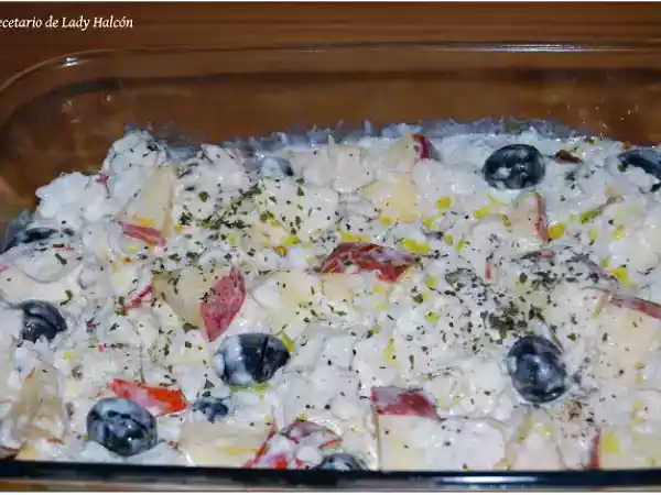 Receta Ensalada de pescado blanco y manzana