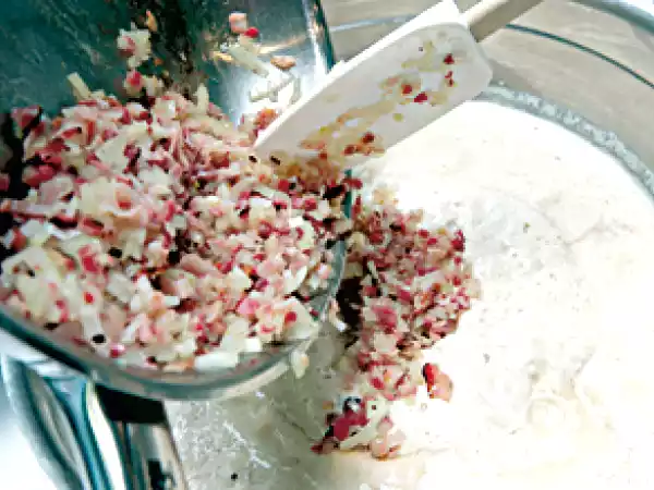 Receta Pan de jamón y cebolla