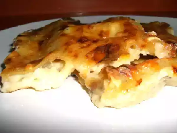 Receta Canelones de setas she taki y puerros