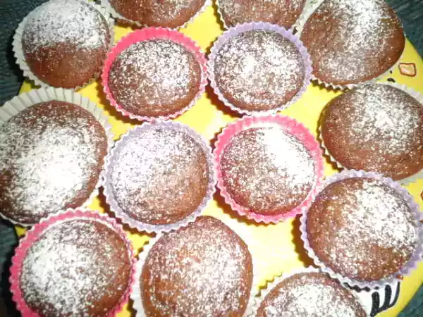 Receta Magdalenas de chocolate sin huevo