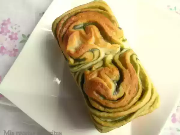 Receta Brioche jaspeado con matcha