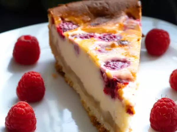 Receta Kuchen de ricotta y frambuesa