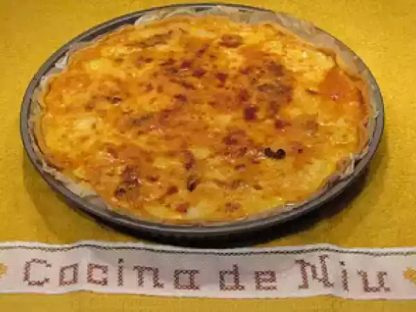 Receta Quiche de lacón y coliflor